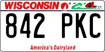 WI license plate 842PKC