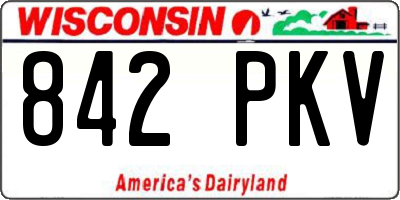WI license plate 842PKV