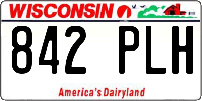 WI license plate 842PLH