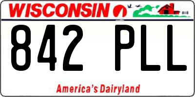 WI license plate 842PLL