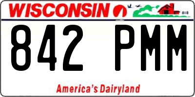 WI license plate 842PMM