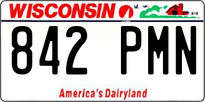 WI license plate 842PMN