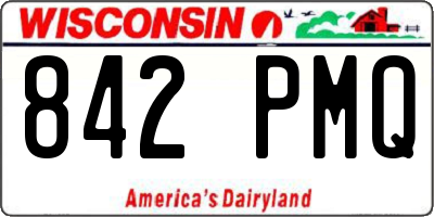 WI license plate 842PMQ
