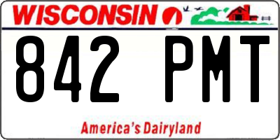 WI license plate 842PMT