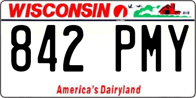 WI license plate 842PMY