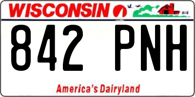WI license plate 842PNH