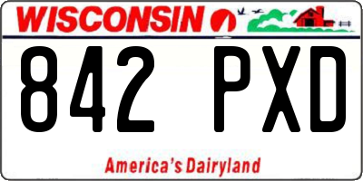 WI license plate 842PXD