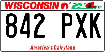 WI license plate 842PXK