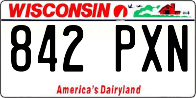 WI license plate 842PXN