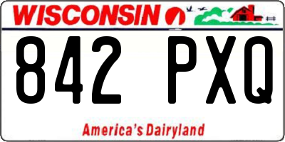 WI license plate 842PXQ