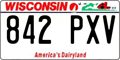 WI license plate 842PXV
