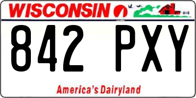 WI license plate 842PXY
