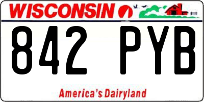WI license plate 842PYB