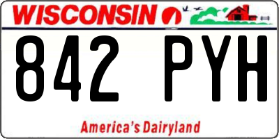 WI license plate 842PYH
