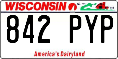 WI license plate 842PYP