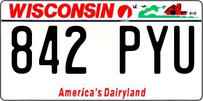 WI license plate 842PYU