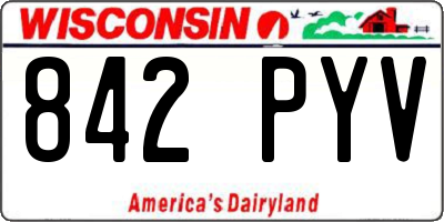 WI license plate 842PYV