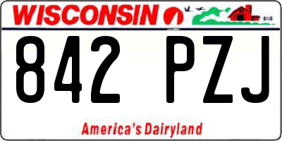 WI license plate 842PZJ