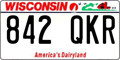 WI license plate 842QKR