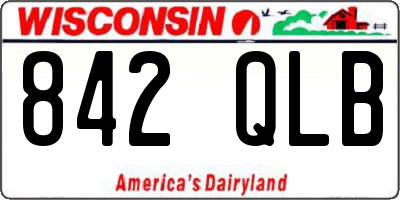 WI license plate 842QLB