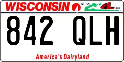 WI license plate 842QLH