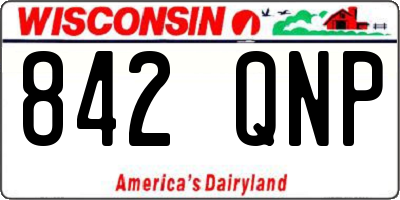WI license plate 842QNP