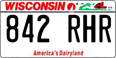WI license plate 842RHR