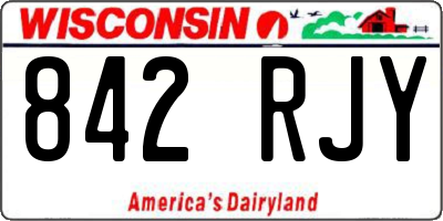 WI license plate 842RJY