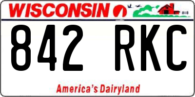 WI license plate 842RKC
