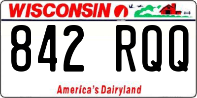 WI license plate 842RQQ