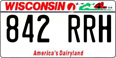 WI license plate 842RRH