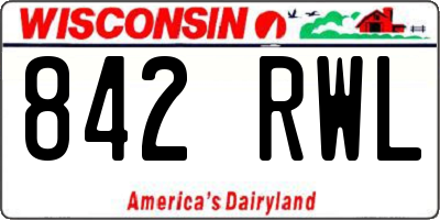 WI license plate 842RWL