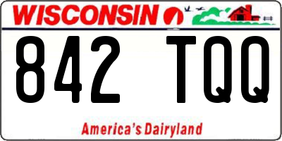 WI license plate 842TQQ