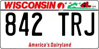 WI license plate 842TRJ