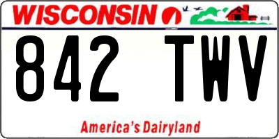 WI license plate 842TWV