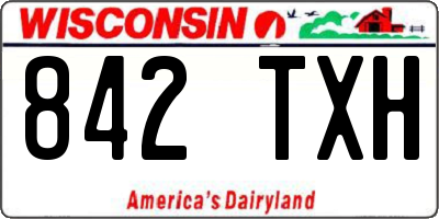 WI license plate 842TXH