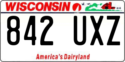 WI license plate 842UXZ