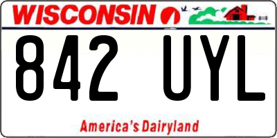 WI license plate 842UYL