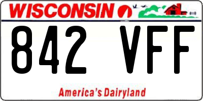 WI license plate 842VFF