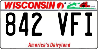 WI license plate 842VFI