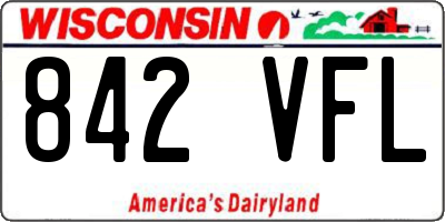 WI license plate 842VFL