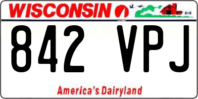 WI license plate 842VPJ