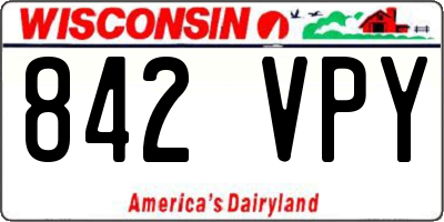 WI license plate 842VPY