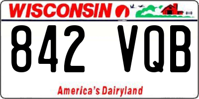 WI license plate 842VQB