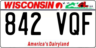 WI license plate 842VQF