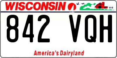 WI license plate 842VQH
