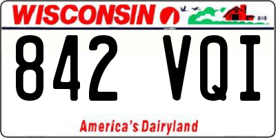 WI license plate 842VQI