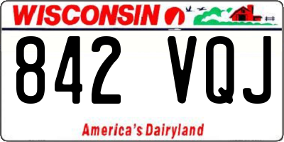 WI license plate 842VQJ