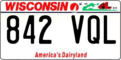 WI license plate 842VQL