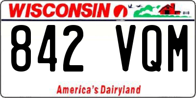 WI license plate 842VQM
